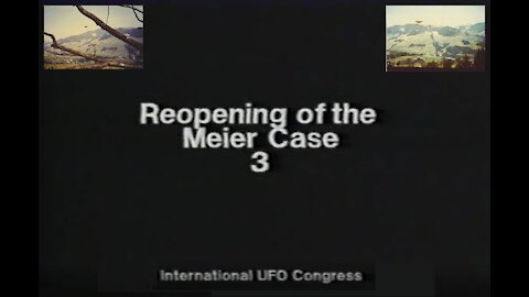 UFO - Reopening of the Billy Meier Case (3 of 3)