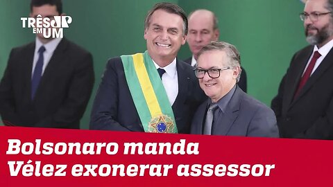 Bolsonaro manda ministro da Educação exonerar assessor