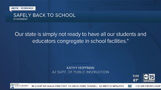 State superintendent says Arizona is not ready to reopen schools