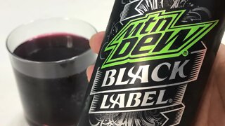 Mountain Dew Black Label with Dark Berry Flavor Taste Test