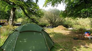 vlog before breaking down the tent riverside wildcamping Dartmoor28th May 2023