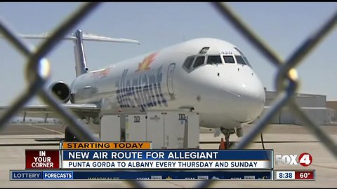 Allegiant adds new flight from Punta Gorda to upstate NY