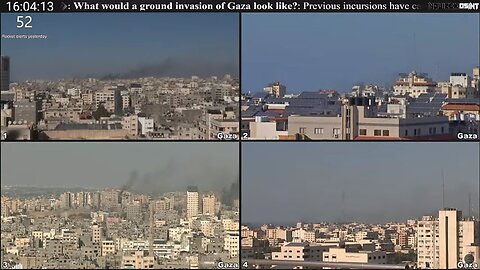 Watch the Gaza skyline after Hamas launched rockets into Israel