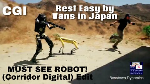 MUST SEE ROBOT (CGI CORRIDOR DIGITAL) ОБЯЗАТЕЛЬНО ПОСМОТРИТЕ РОБОТА! REST EASY BY VANS IN JAPAN ROCK