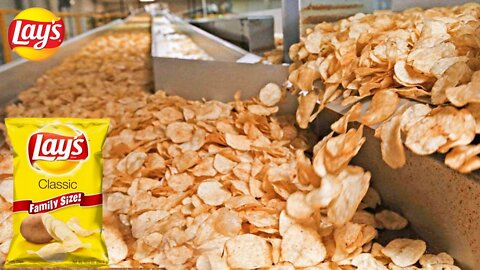 How lays potato chips are made in factory