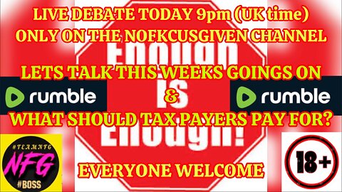 Live Debate over 18's only open panel.