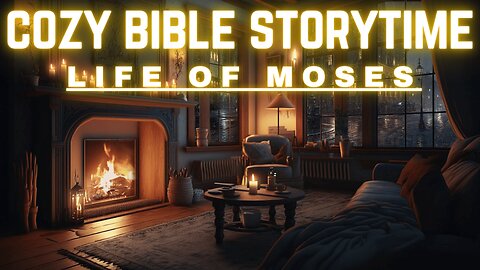 THE STORY OF MOSES WITH CALM RAIN AND FIREPLACE CRACKLE