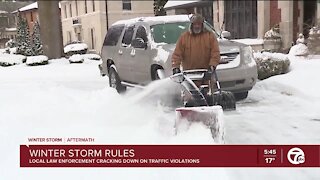 Winter storm rules for drivers