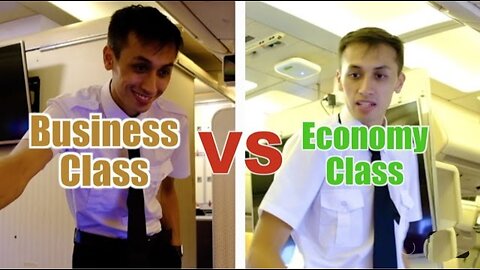 Business Class VS Economy Class Flight Seat