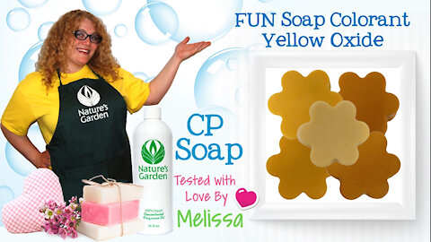 Soap Testing Yellow Oxide Soap Colorant- Natures Garden