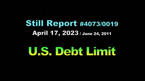 U.S. Debt Limit, 4073, 0019
