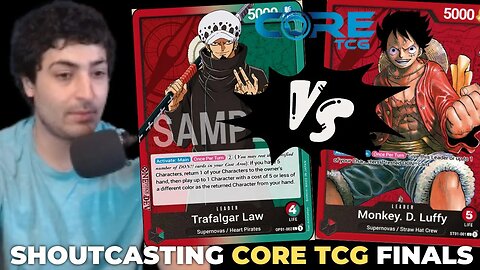 Shoutcasting Core TCG May 6 Online Treasure Cup Finals!! | One Piece Card Game Paramount War Set