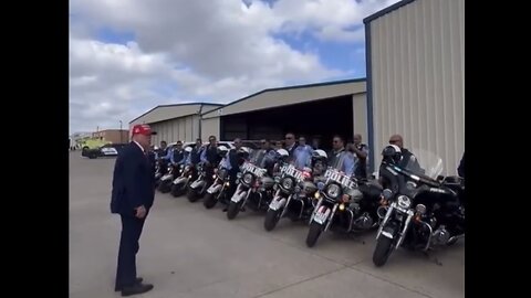 TRUMP❤️🇺🇸🏅🏍️👮‍♂️GET ESCORTED BY TEXAS LAW ENFORCEMENT💙🇺🇸🚓🚙🛻🚑🏍️⭐️