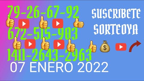 SORTEOYA NUMERO PROBABLE 7 ENERO 2022