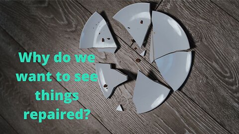Why do we want to see things repaired?