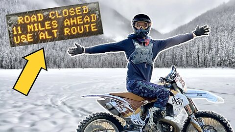 DIRT BIKE VS DEADLY BLIZZARD.