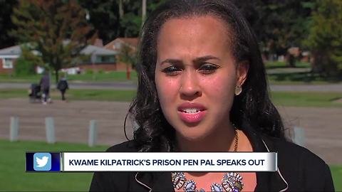 Kwame Kilpatrick's prison pen pal speaks out