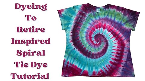 Tie-Dye Designs: Dyeing To Retire Inspired Spiral Ice Dye