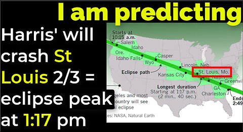 I am predicting: Harris' plane will crash on Feb 3 = 2017 ECLIPSE PEAK AT 1:17 PM