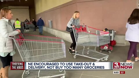 Nebraska encouraged to use takeout and delivery options, not buy too many groceries
