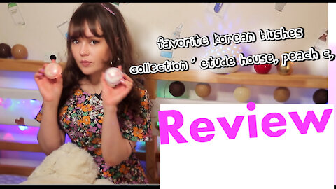 Favorite Korean blushes collection - etude house, peach c, the saem