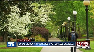 Local students voice frustration with college scandals