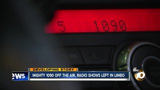 Mighty 1090 off the air, radio shows left in limbo