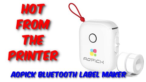 Aopick Bluetooth Label Printer