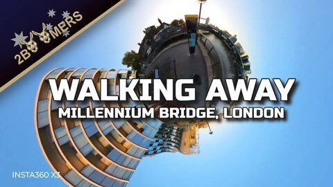 WALKING AWAY OVER THE MILLENNIUM BRIDGE LONDON #insta360x3