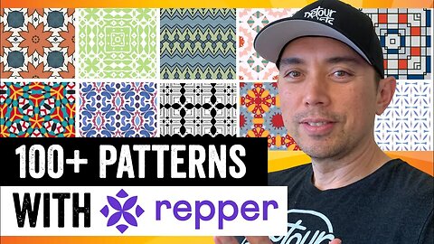 How to Create 100s of Patterns for Clothes and Other Products on Print on Demand with Repper