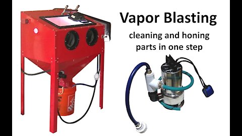 Vapor Honing Setup Harbor Freight 40 lb Sand Blast Cabinet Mods with Complete Parts List