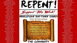 (Series For Men: Lesson #52) You I'm There Where Him - end times repent tiktok Revelation 20:12-15