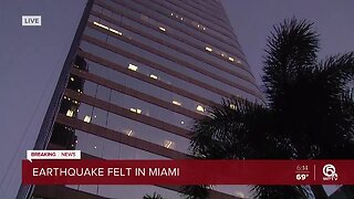 Earthquake between Cuba and Jamaica felt in downtown Miami