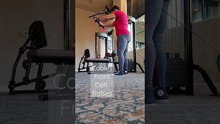 Cable Front Delt Raises | Women Over 50 Exercises #youtubeshorts #shorts #fitover50 #shoulderworkout