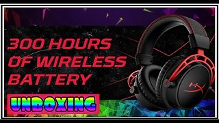 300 HOURS battery LIFE Headphones! || HyperX Cloud ALPHA Wireless || SKU: 4P5D4AA