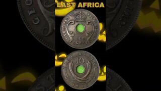 East Africa 10 Cents 1943.#shorts #coinnotesz