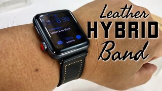 Genuine Leather and TPU Hybrid Apple Watch Strap by Elekin Review