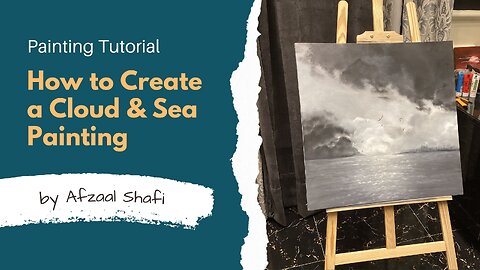 Art 2/ Sea meets the sky/ Acrylic Painting for Beginners