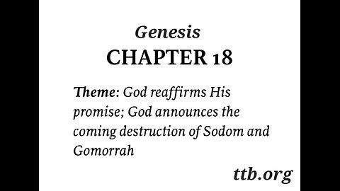 Genesis Chapter 18 (Bible Study)