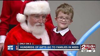 Hundreds of gifts go to families in need