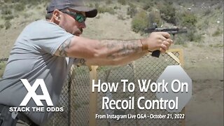 How to Work on Recoil Control in Both Live and Dry Fire