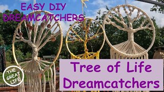 TREE OF LIFE DREAM CATCHERS | DIY GARDEN WEDDING