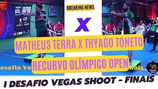 Disputa da Medalha de Bronze Categoria Recurvo Olímpico Open I Desafio Vegas Shoot
