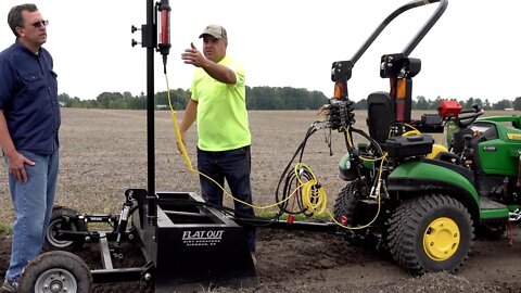 Laser Grading Like A Pro! Subcompact Tractor Laser Leveling System! Least Expensive Option Available