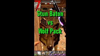 7 Days to Die #Shorts Stun Baton vs Wolf Pack