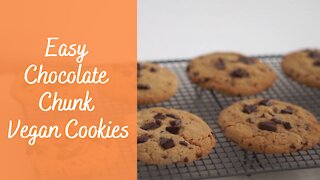 Vegan recipes: Easy chocolate chunk cookies