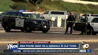 Man found dead on Old Town sidewalk