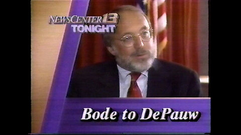 April 30, 1989 - DePauw University Hires Journalist Ken Bode (and Deer Creek Prepares to Open)