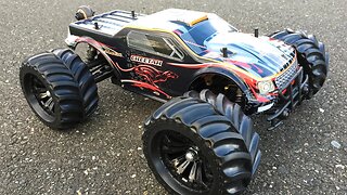 Maiden Run Bashing - JLB Racing Cheetah Brushless RC Monster Truck