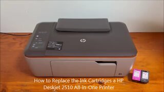 How to Replace the Ink Cartridges in a HP Deskjet 2510 All in One Printer